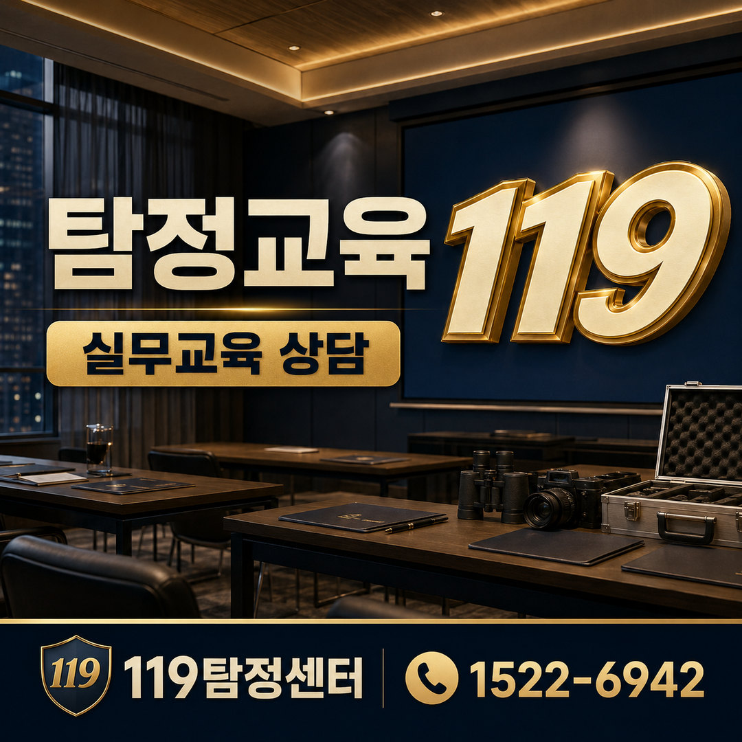 탐정 교육 · 평택흥신소 119탐정센터